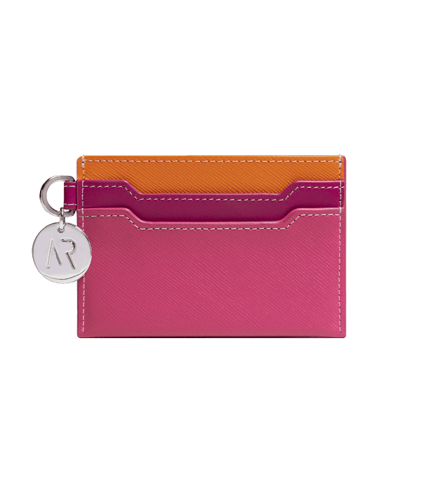 Leather Cardholder In Pink