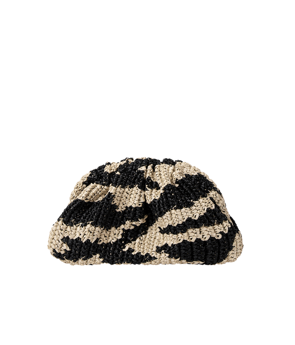 Game Crochet Clutch Bag in Zebra
