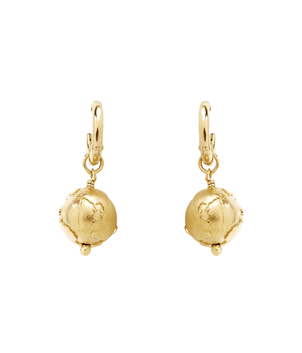 Mini Globe Earrings