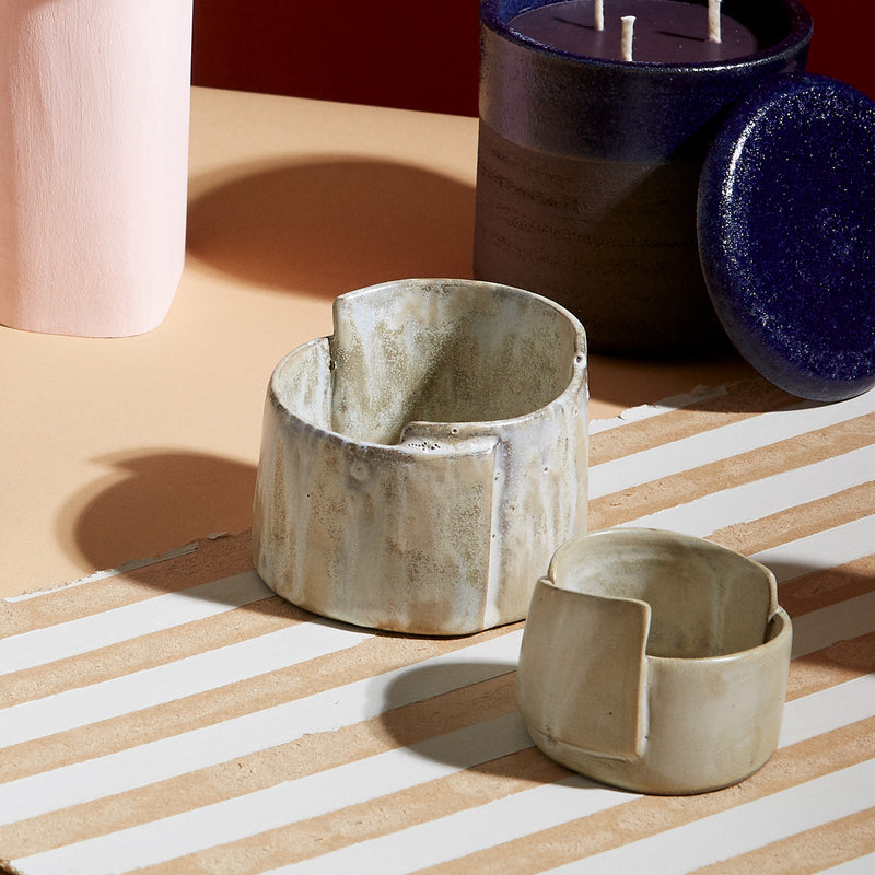 Set of 3 clay bowls