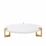 Ophelos marble and brass tray