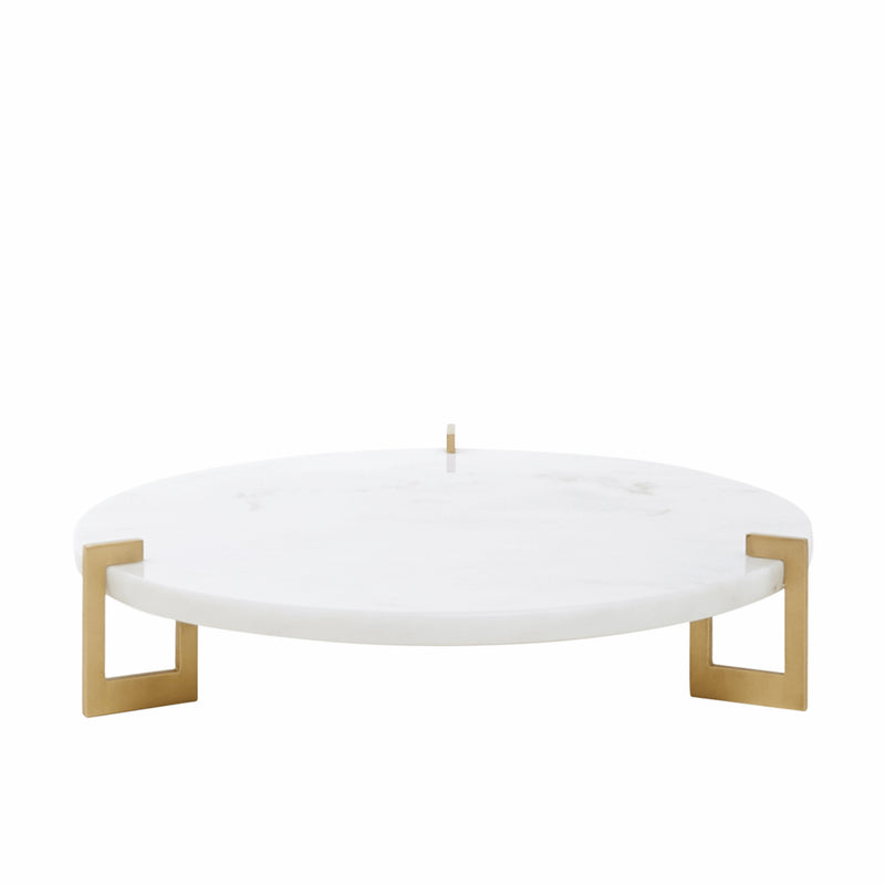 Ophelos marble and brass tray