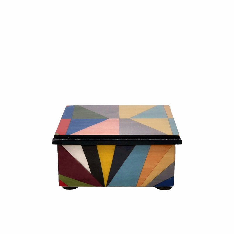 Punte Multicolour Wooden Decorative Box