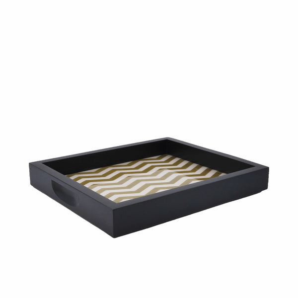 ZigZag Olive Wooden Tray