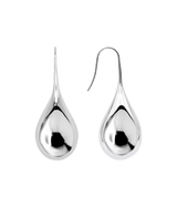Large Drop Earrings in Silver