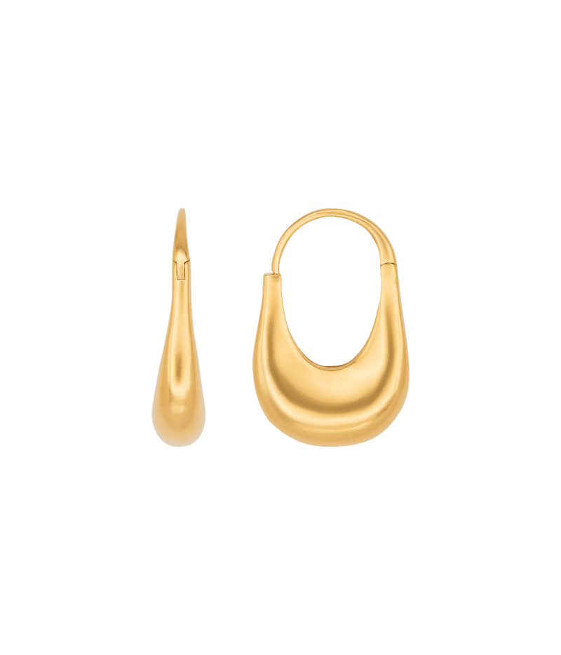Jug Hoop Earrings in 14k Gold Vermeil