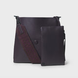 Slim Lima Messenger in Plum Grained Leather