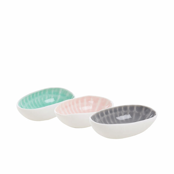 Set of 3 porcelain mini bowls