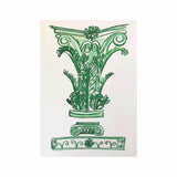 Green Column Print