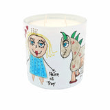 The Story of Troy Large Candle