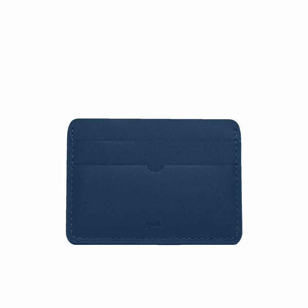 Leather Cardholder in Navy Blue