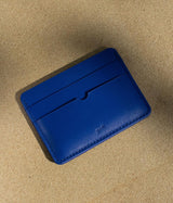 Leather Cardholder in Cobalt Blue