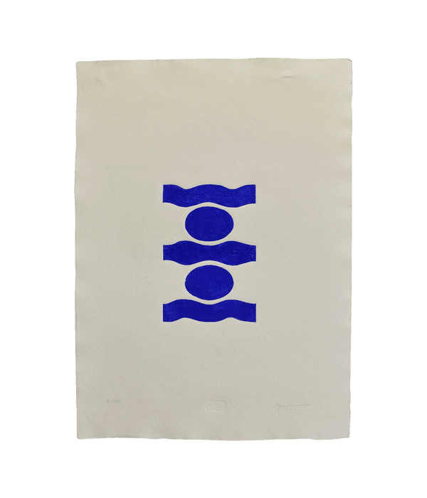 Blue IOIOI Print