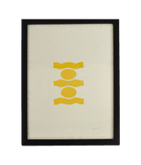Yellow IOIOI Framed Print