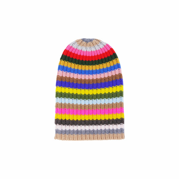 Sailor Striped Multicolour Cashmere Beanie