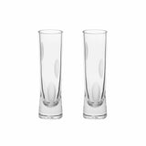 Dew Set of 2 Crystal Glass Champagne Flutes (frosted)