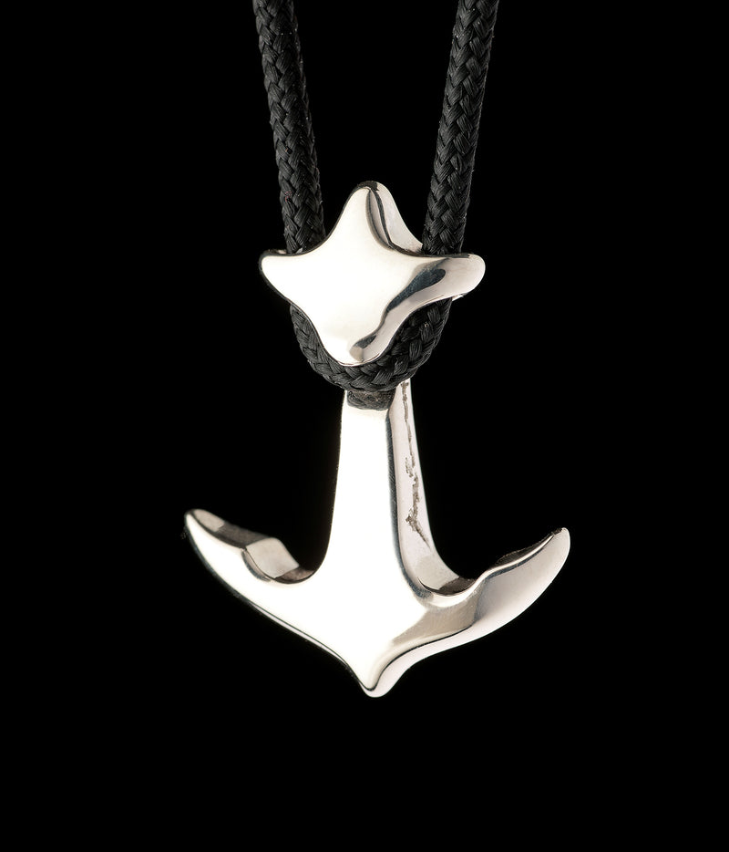 "Anchor" Sterling Silver Pendant with Cord