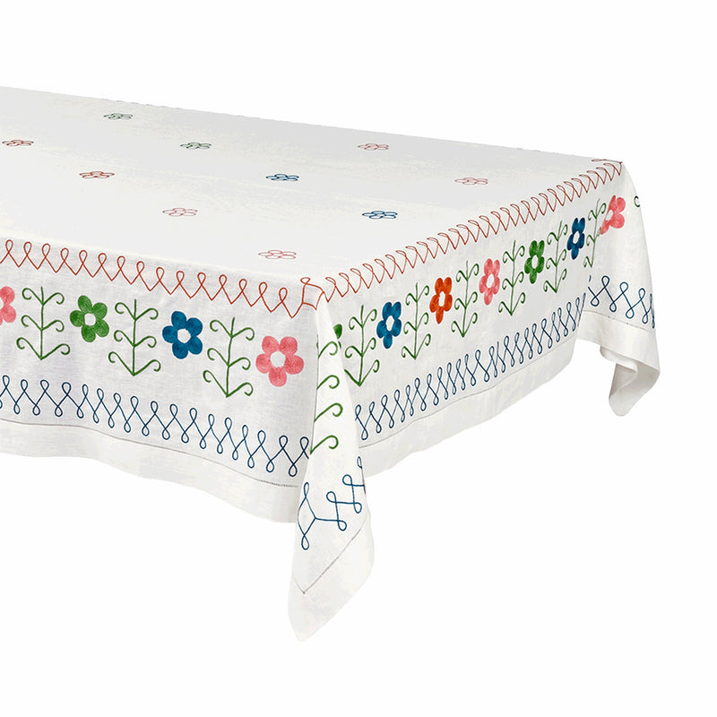 Menya hand-embroidered Tablecloth