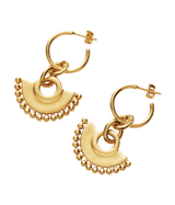 Zenyu Chandelier Gold Hoop Earrings