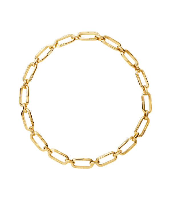 Zenyu Link Chunky Gold Chain Necklace