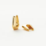 Lucy Williams Arco Small Gold Hoop Earrings