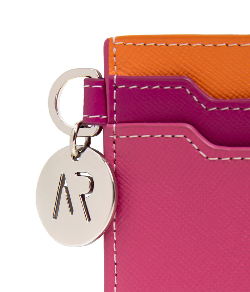 Leather Cardholder In Pink