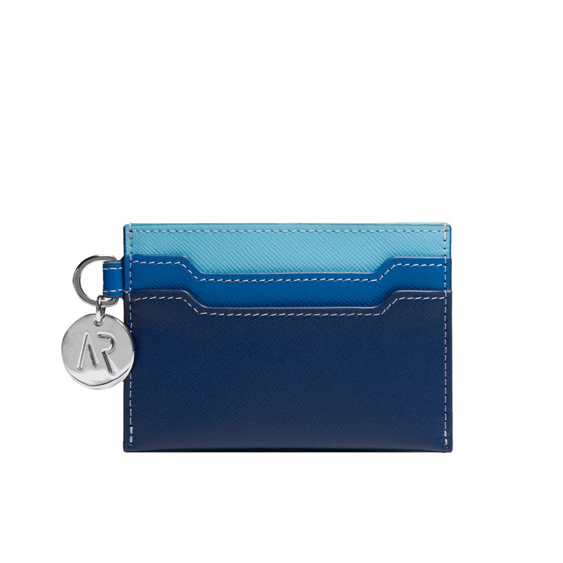 Leather Cardholder In Blue