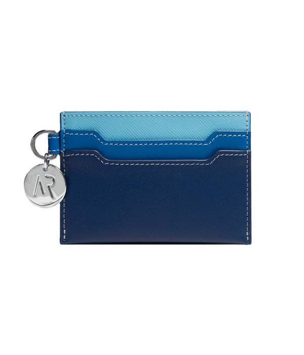 Leather Cardholder In Blue