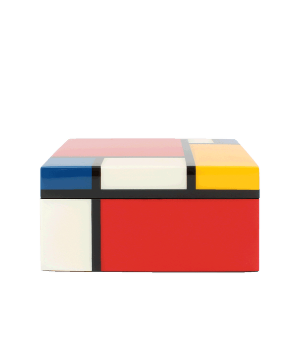 Mondrian Large Hinged Wooden Box
