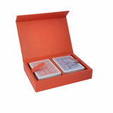 Leather Playing Cards Holder in Orange