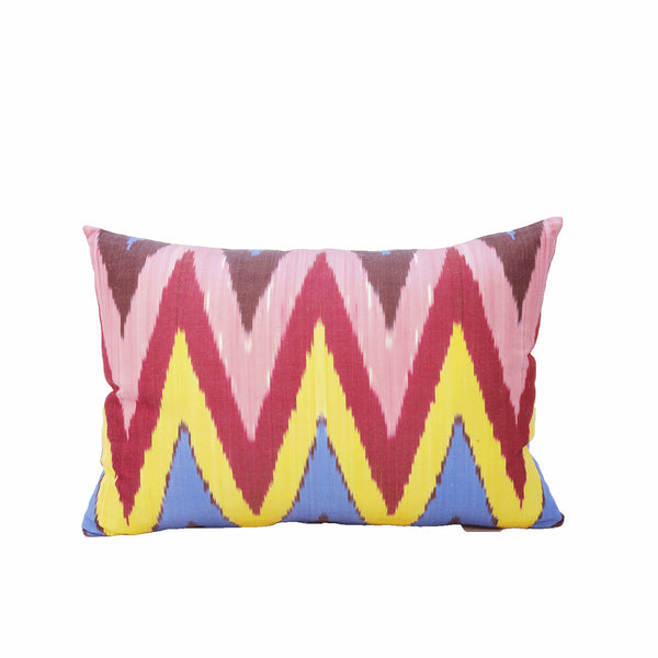 Pomegranate IKAT Cushion