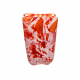 Red Bucket Murano Glass Vase