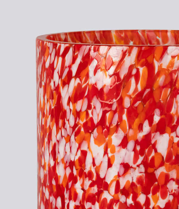 Ivory & Red Macchia Medium Vase