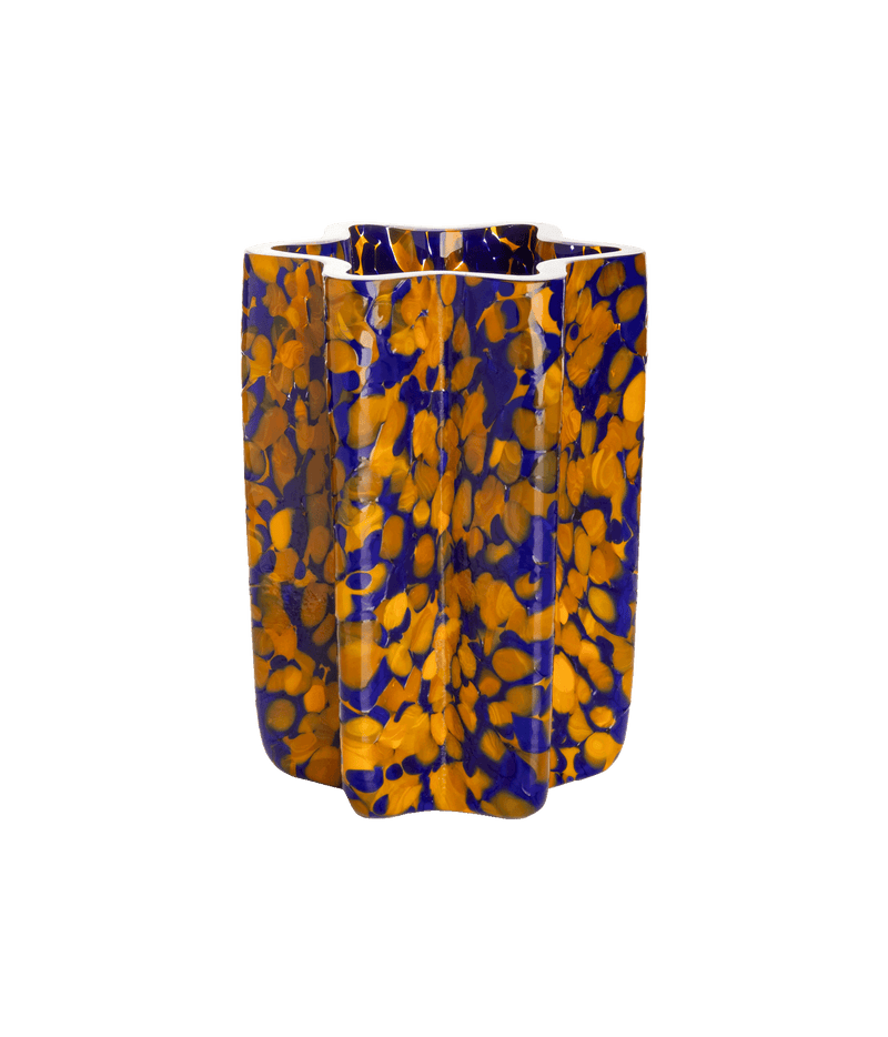 Blue & Mustard Mini Star Bucket Vase