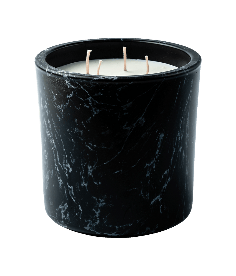 Large Marble Amber Scented Candle