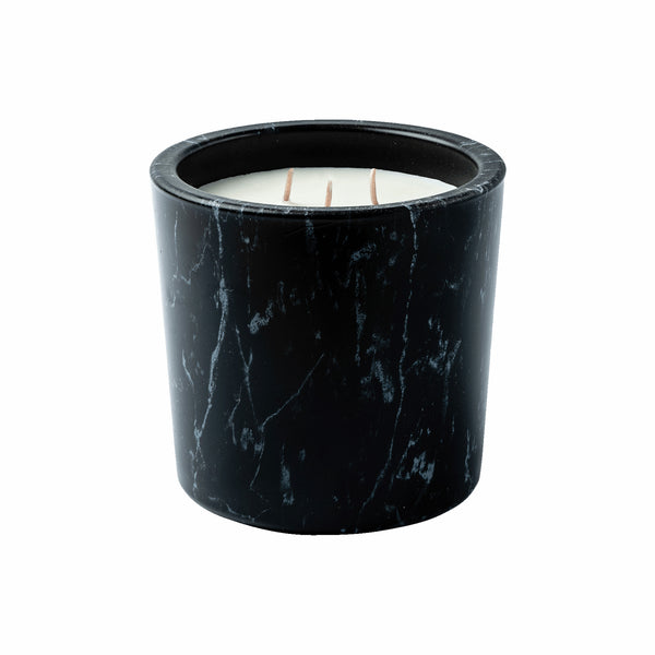 Medium Marble Amber Scented Candle