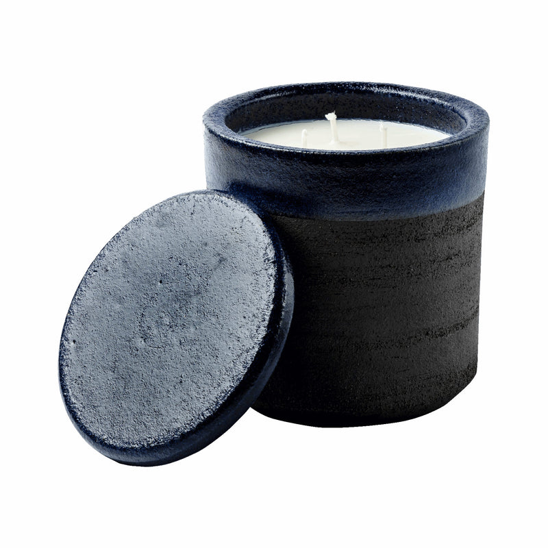 Large Stoneware Sea Salt Scented Candle