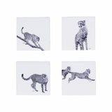 Marble Cheetah Coasters Set of 4