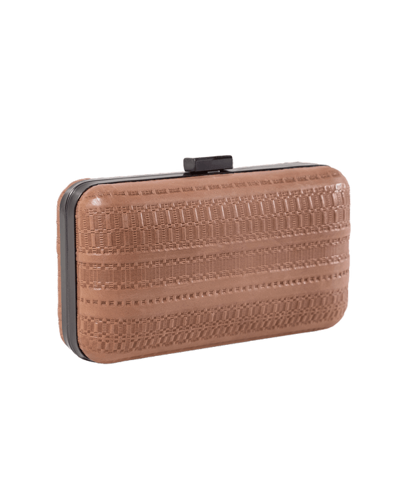 Myrti Embossed Leather Clutch
