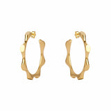 Gold Plated Philotera Hoop Earrings