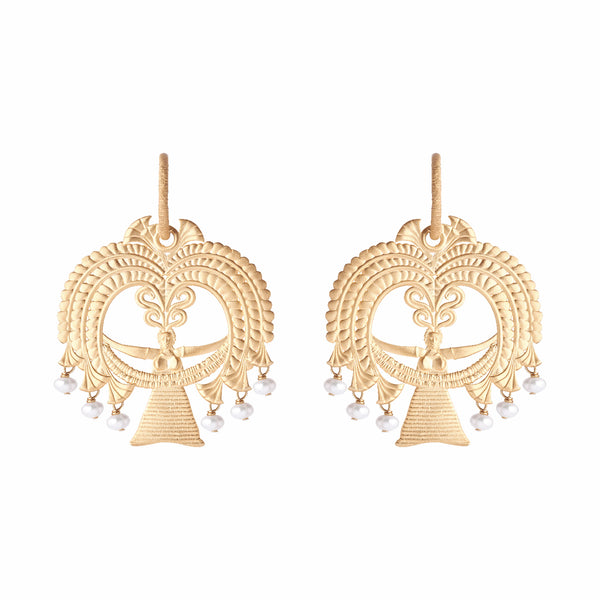 Callisto Chandelier Earrings with Pearls