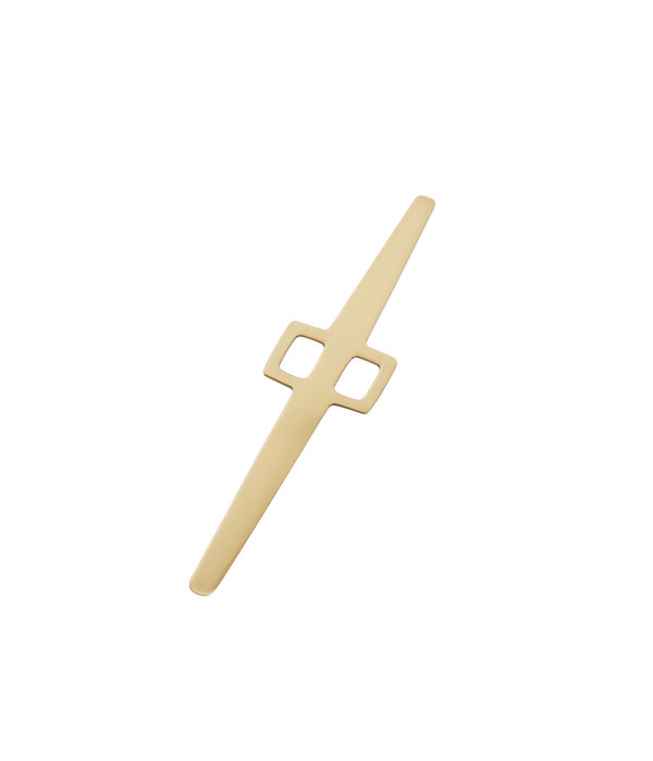 Dory light oxidised brass bookmark