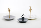 Hyades marble and brass serving plate