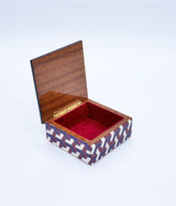 3D purple wooden decorative box