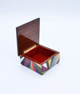Punte multicolour wooden decorative box