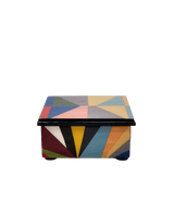 Punte multicolour wooden decorative box