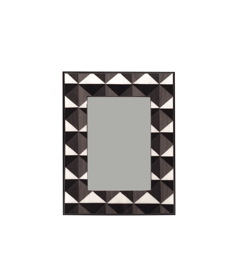 Geometric wooden picture frame
