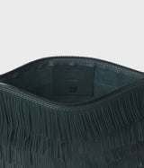 Fringe Pochette in Pine Smooth Leather