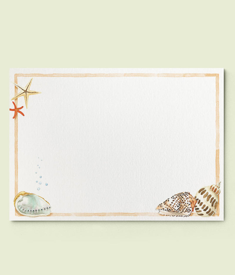 Shells on Shells Stationery Cards