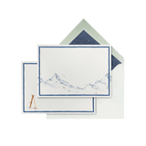 Winter Mountains Stationery Cards